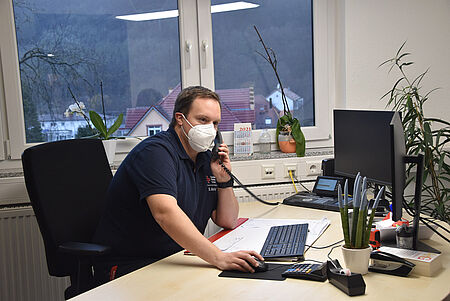 Auf dem Foto ist DRK-Ehrenamtskoordinator Stefan Merkert zu sehen.
