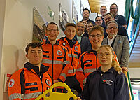 Neue Azubis und Verantwortliche des DRK Mosbach