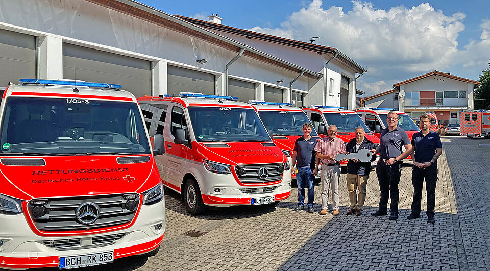 Neue rettungsfahrzeuge, Verantwortliche des DRK