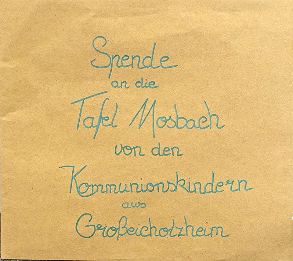 Umschlag mit Geldspende