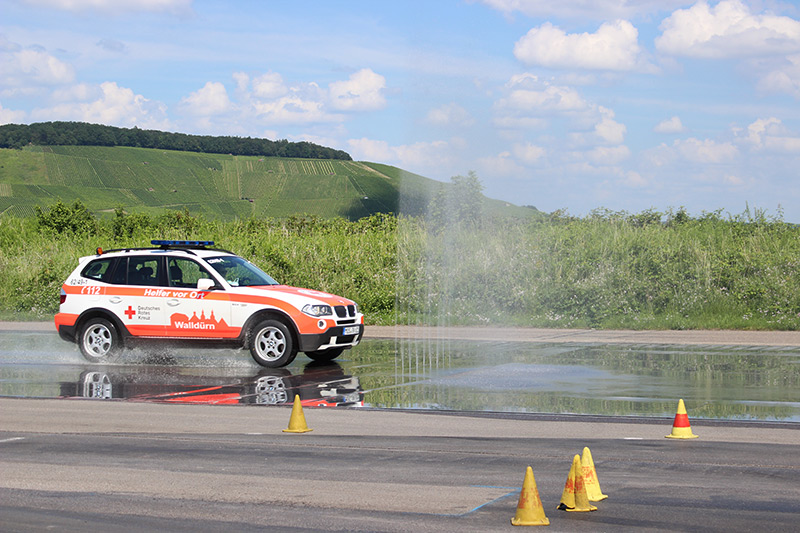 Fahrsicherheitstraining 2021. Fotos: Stefan Merkert, DRK-Kreisverband Mosbach